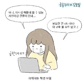 인스타툰 01. [공공누리 X 김모밀] 학생들이 활용할 수 있는 공공저작물?  